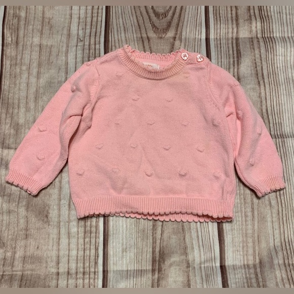 Cat & Jack Pink Sweater 3-6M - Picture 1 of 3